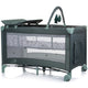 Patut pliabil cu saltea de infasat Chipolino Luna pastel green