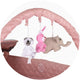Patut pliabil cu saltea de infasat Chipolino Luna pink marshmallow