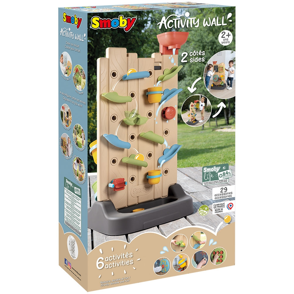 Perete de activitati Smoby Life 6 in 1 cu 29 accesorii