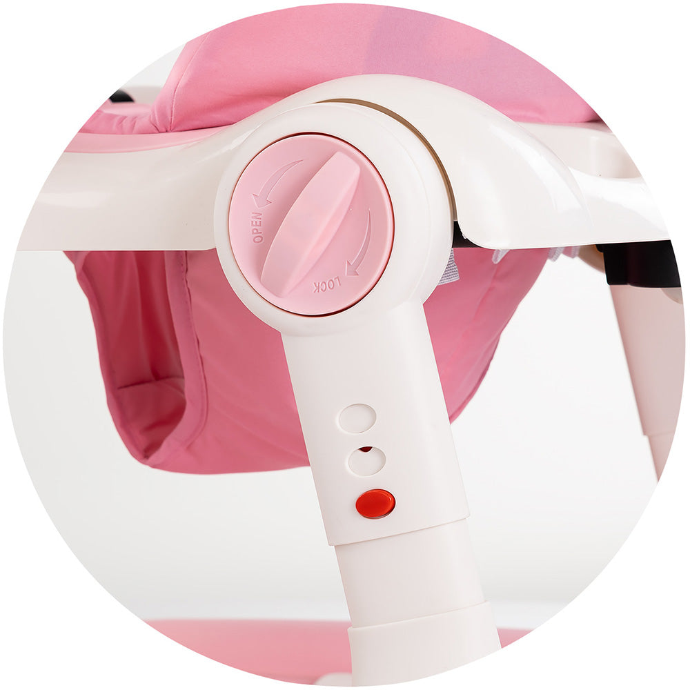 Premergator Chipolino Happy Walker 5 in 1 pink - gogobaby.ro