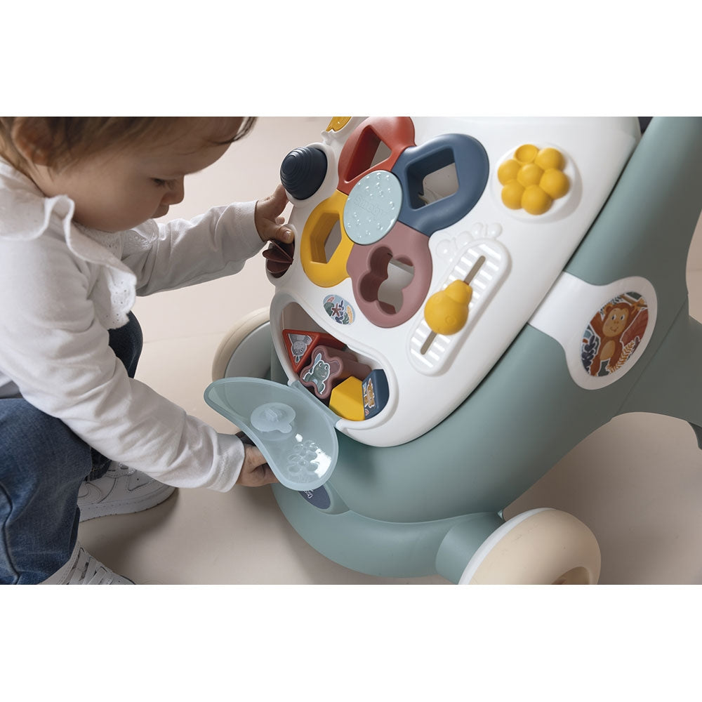 Premergator Smoby Trotty Walker 3 in 1 verde - gogobaby.ro