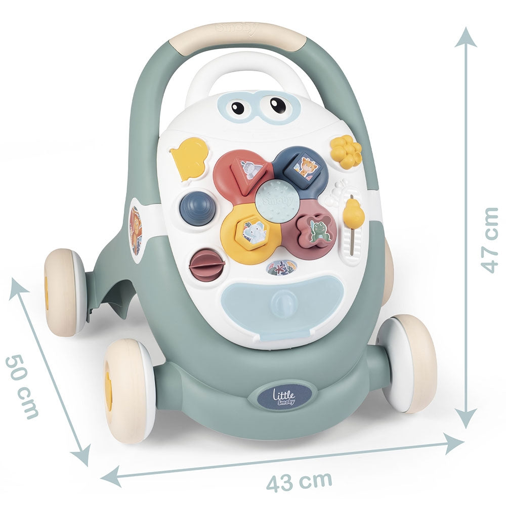 Premergator Smoby Trotty Walker 3 in 1 verde - gogobaby.ro