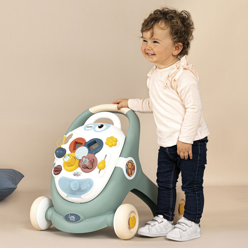 Premergator Smoby Trotty Walker 3 in 1 verde - gogobaby.ro
