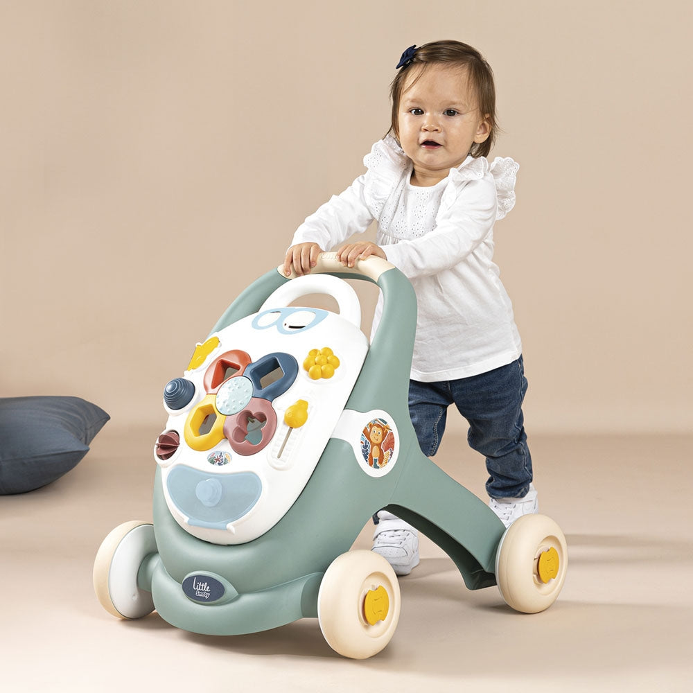 Premergator Smoby Trotty Walker 3 in 1 verde - gogobaby.ro