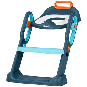 Reductor toaleta cu scara Chipolino Flippy blue