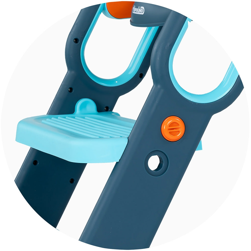 Reductor toaleta cu scara Chipolino Flippy blue