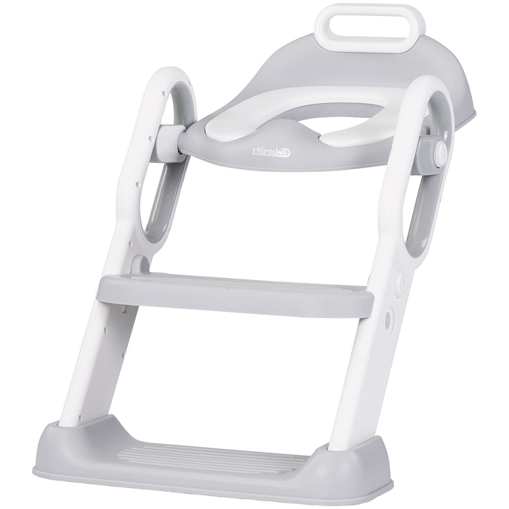 Reductor toaleta cu scara Chipolino Flippy grey