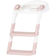 Reductor toaleta cu scara Chipolino Kiddy pink