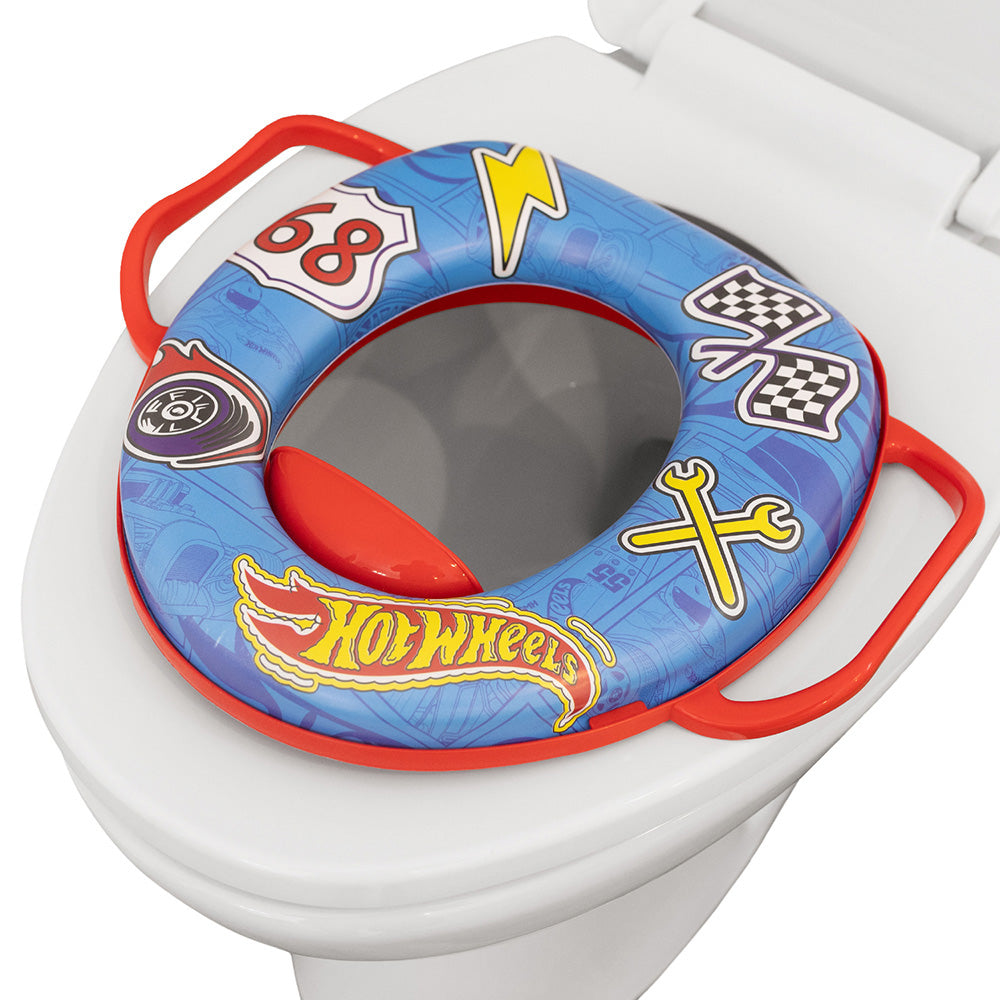 Reductor toaleta pentru copii Hot Wheels Soft Potty Seat