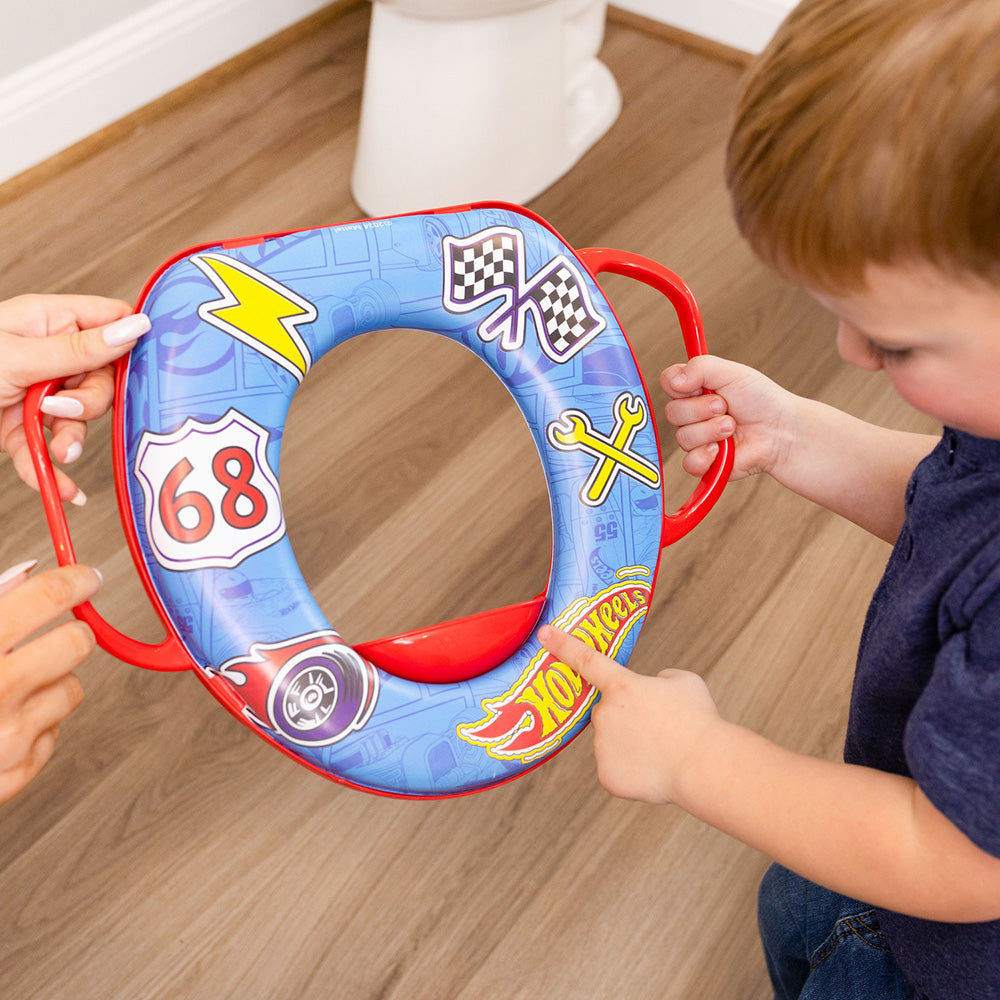 Reductor toaleta pentru copii Hot Wheels Soft Potty Seat