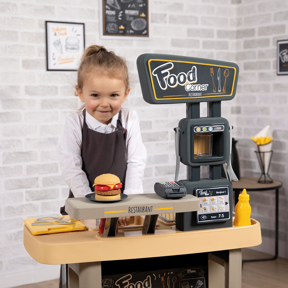 Restaurant pentru copii Smoby Food Corner negru