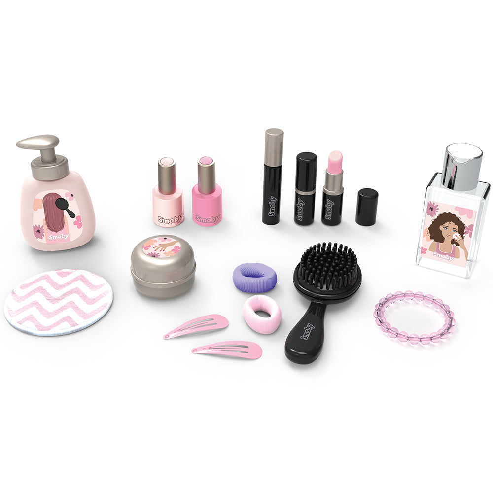 Salon de infrumusetare Smoby My Beauty Studio cu 15 accesorii