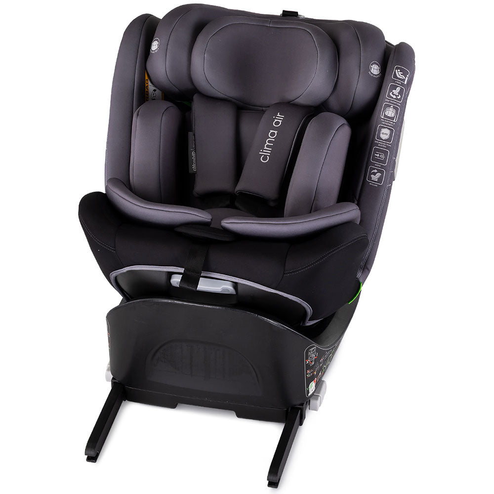 Scaun auto Chipolino Clima Air I-Size 40-150 cm cu sistem Isofix si sezut rotativ anthracite