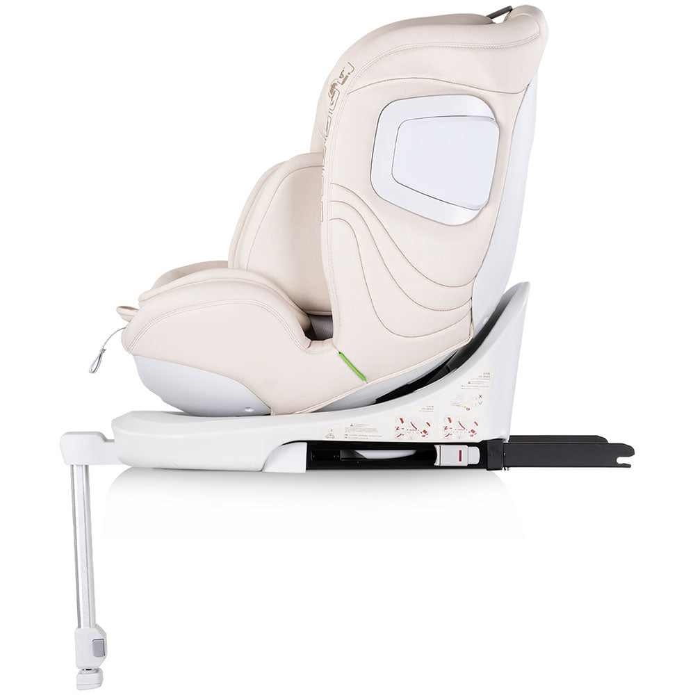 Scaun auto Chipolino Clima Air I-Size 40-150 cm cu sistem Isofix si sezut rotativ biscotta - gogobaby.ro