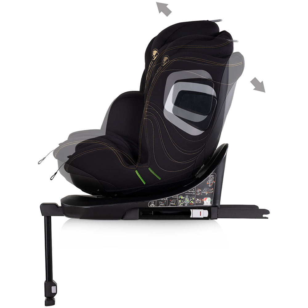 Scaun auto Chipolino Clima Air I-Size 40-150 cm cu sistem Isofix si sezut rotativ blackberry