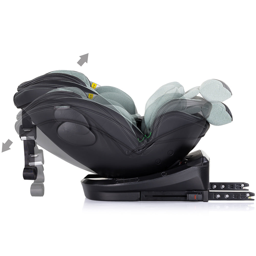 Scaun auto Chipolino Hypnotic I-Size 40-150 cm cu sistem Isofix si sezut rotativ basil