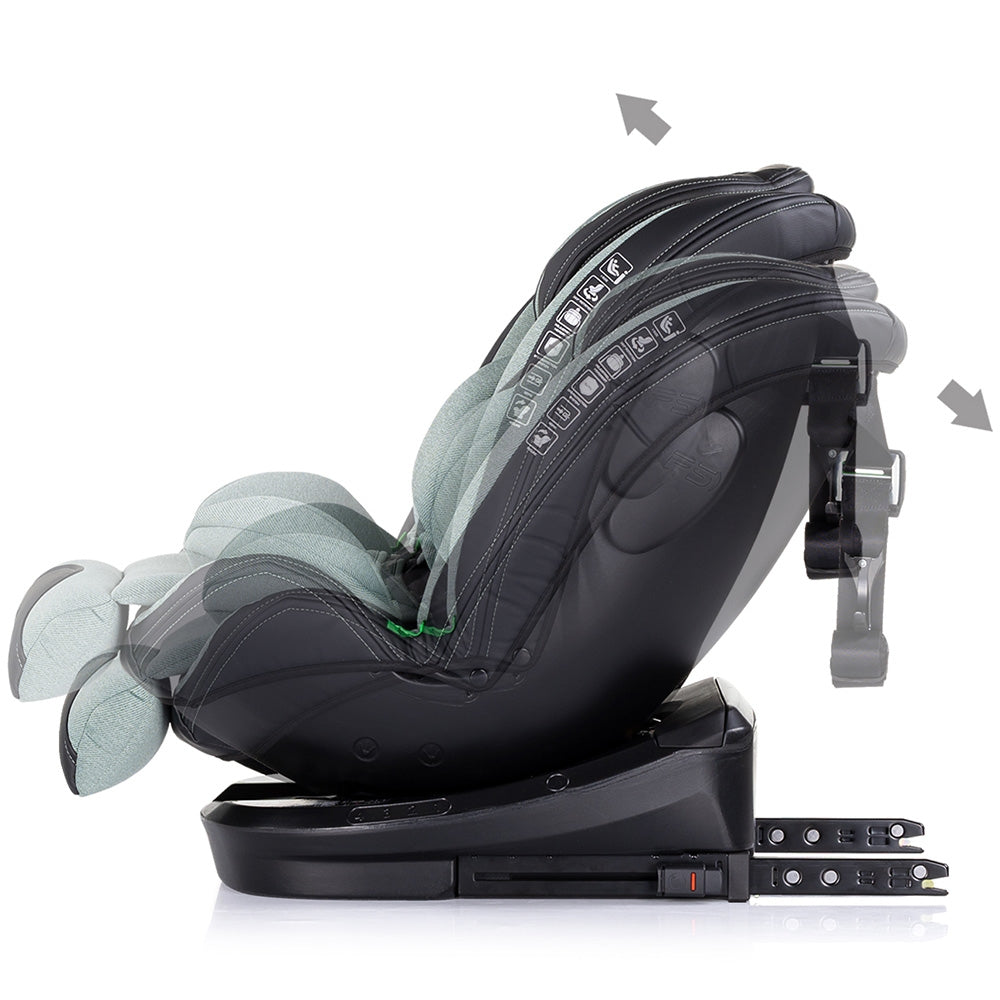 Scaun auto Chipolino Hypnotic I-Size 40-150 cm cu sistem Isofix si sezut rotativ basil
