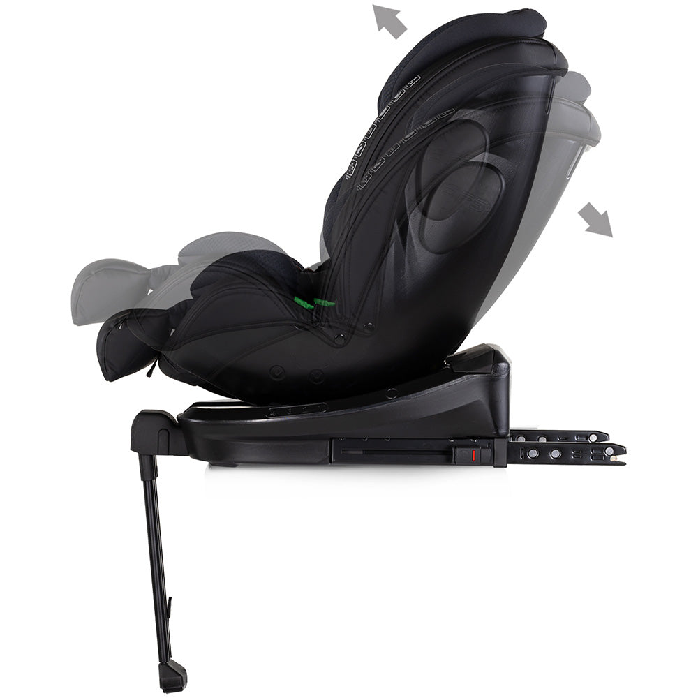 Scaun auto Chipolino Hypnotic Plus I-Size 40-150 cm cu sistem Isofix si sezut rotativ charcoal