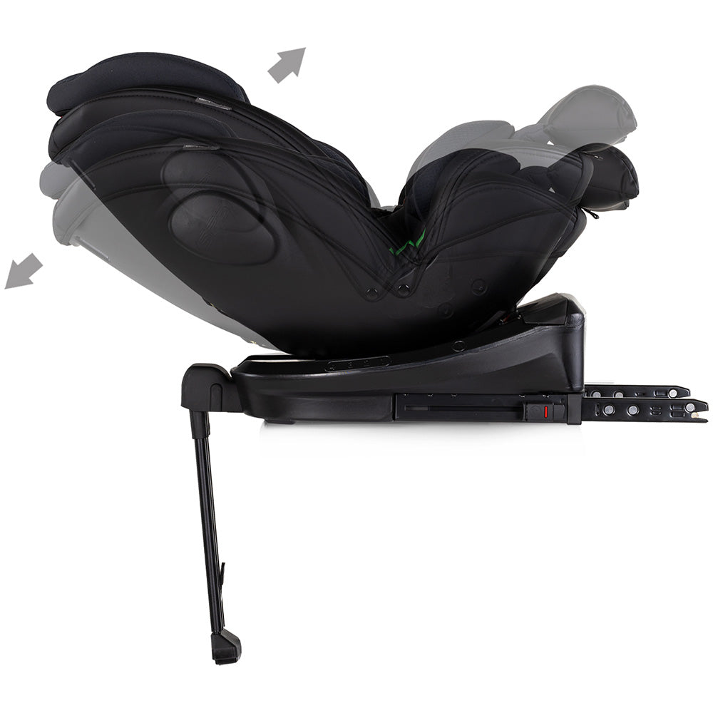 Scaun auto Chipolino Hypnotic Plus I-Size 40-150 cm cu sistem Isofix si sezut rotativ charcoal