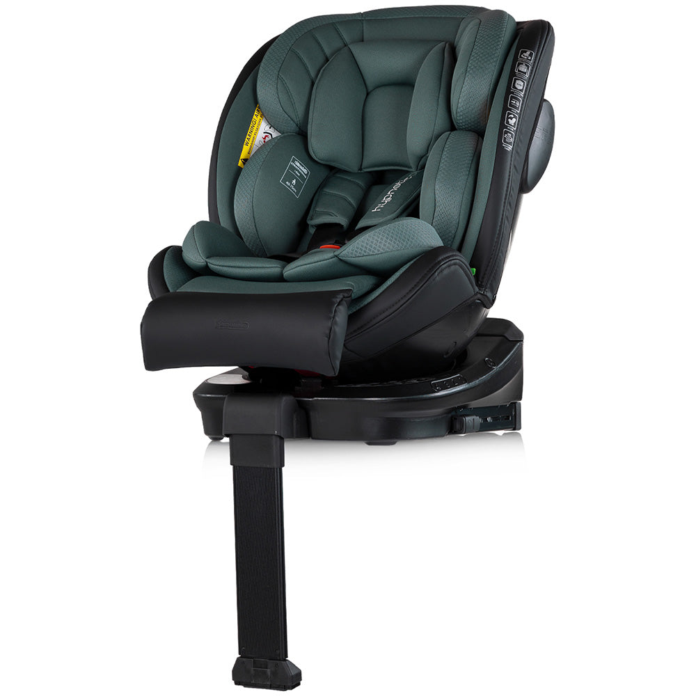 Scaun auto Chipolino Hypnotic Plus I-Size 40-150 cm cu sistem Isofix si sezut rotativ green