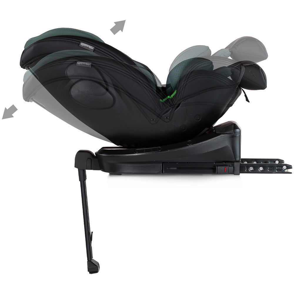 Scaun auto Chipolino Hypnotic Plus I-Size 40-150 cm cu sistem Isofix si sezut rotativ green