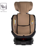 Scaun auto Chipolino Hypnotic Plus I-Size 40-150 cm cu sistem Isofix si sezut rotativ latte