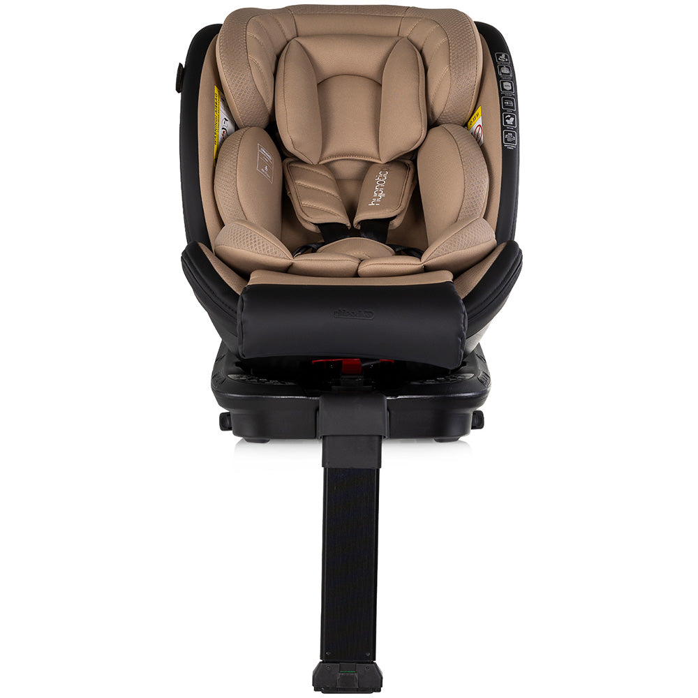 Scaun auto Chipolino Hypnotic Plus I-Size 40-150 cm cu sistem Isofix si sezut rotativ latte