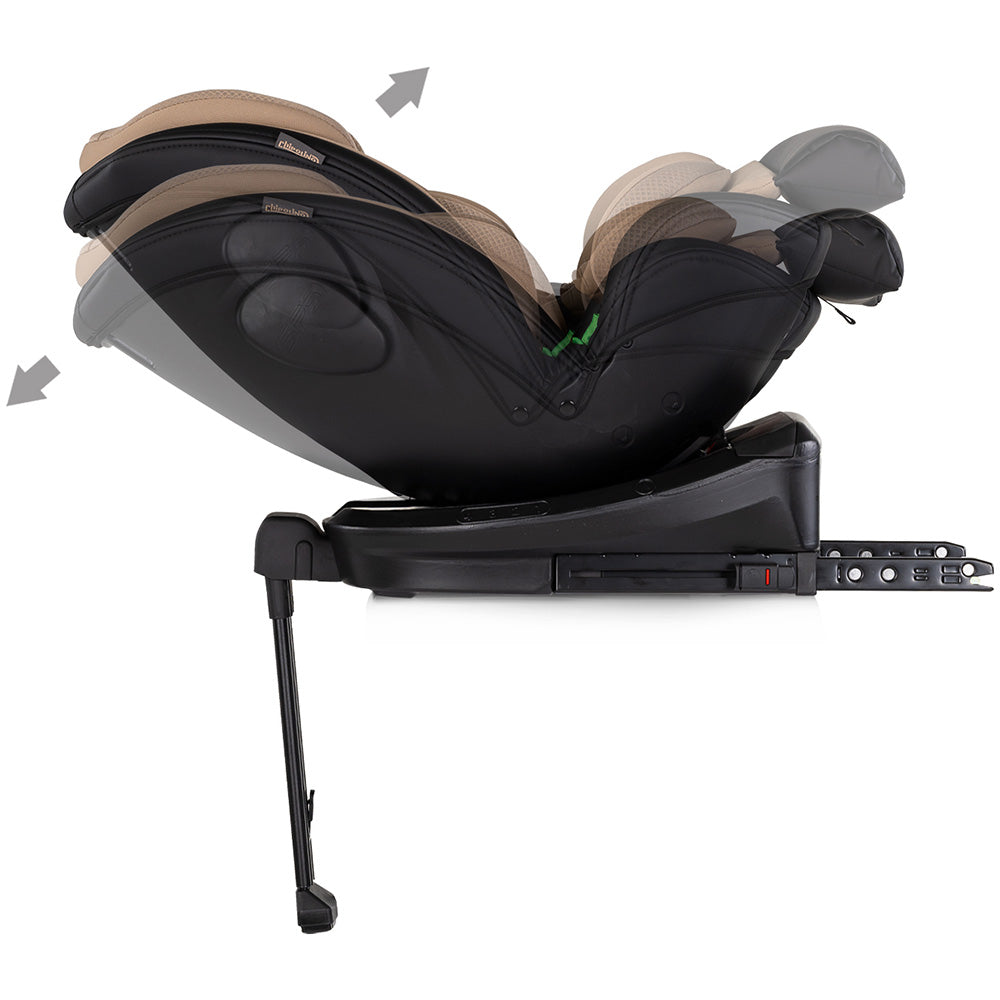 Scaun auto Chipolino Hypnotic Plus I-Size 40-150 cm cu sistem Isofix si sezut rotativ latte