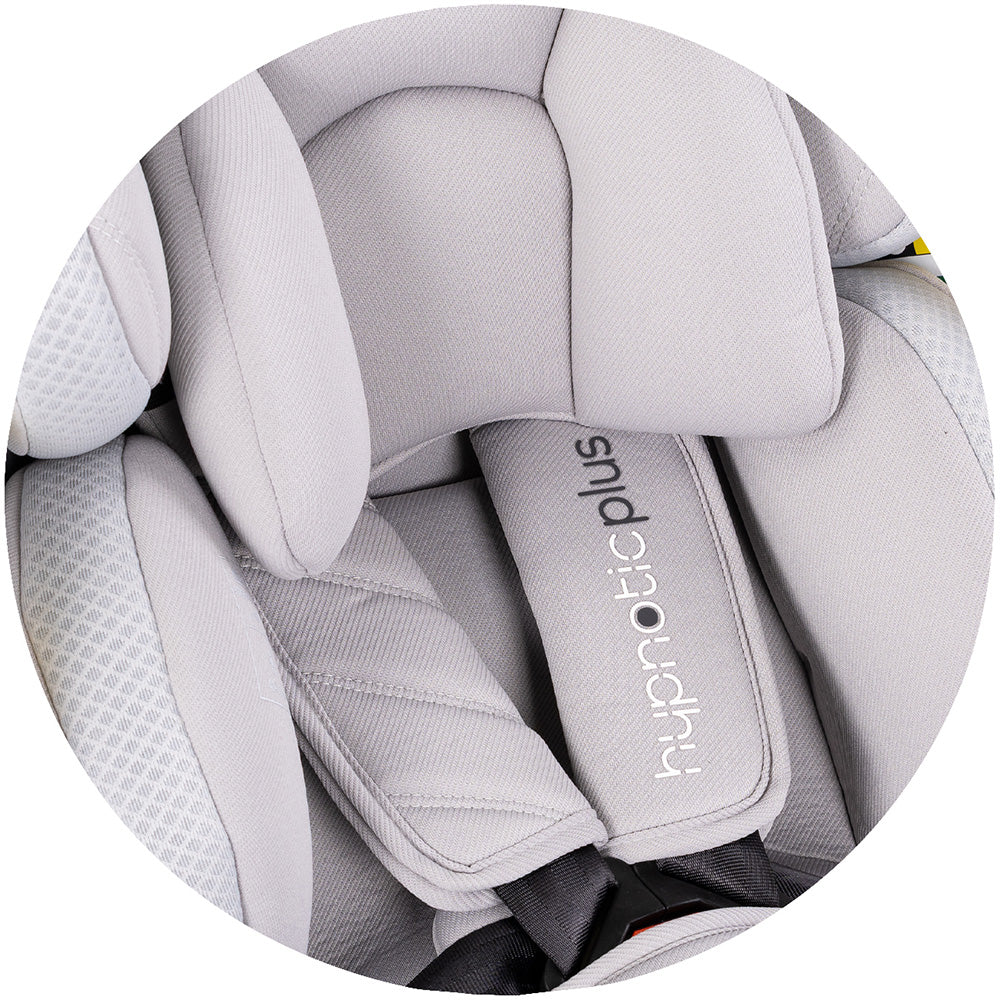 Scaun auto Chipolino Hypnotic Plus I-Size 40-150 cm cu sistem Isofix si sezut rotativ platinum