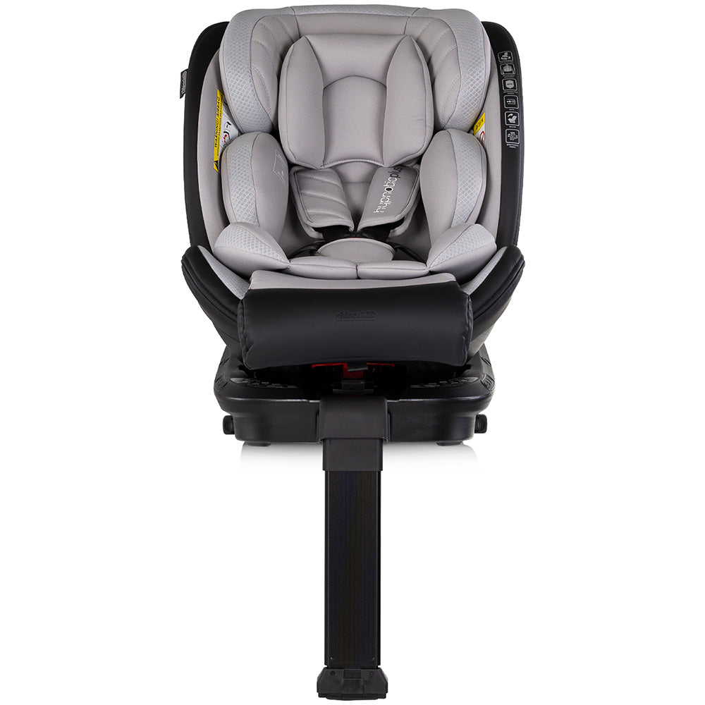 Scaun auto Chipolino Hypnotic Plus I-Size 40-150 cm cu sistem Isofix si sezut rotativ platinum