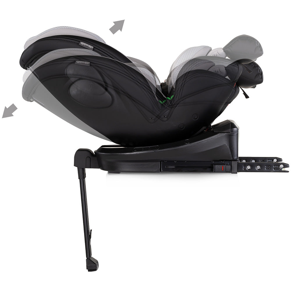 Scaun auto Chipolino Hypnotic Plus I-Size 40-150 cm cu sistem Isofix si sezut rotativ platinum