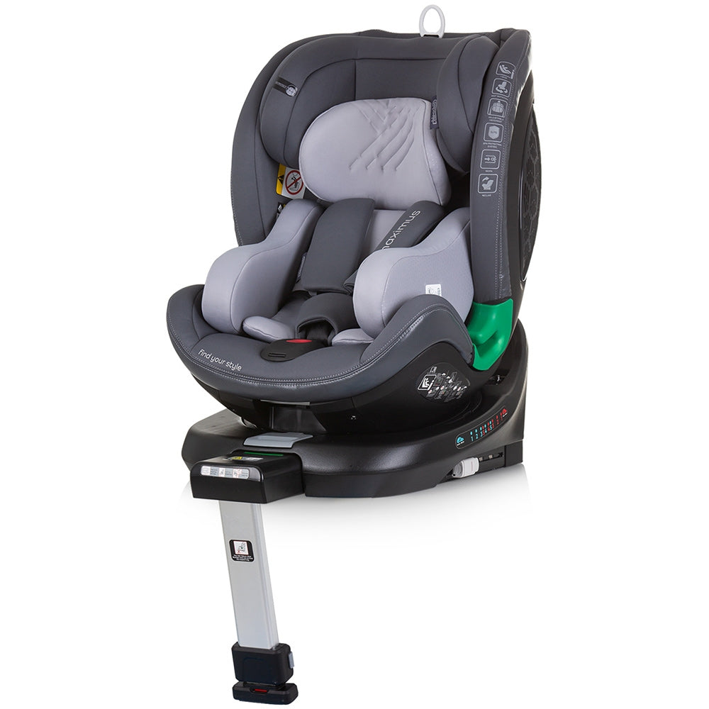 Scaun auto Chipolino Maximus I-Size 40-150 cm granite cu sistem Isofix - gogobaby.ro