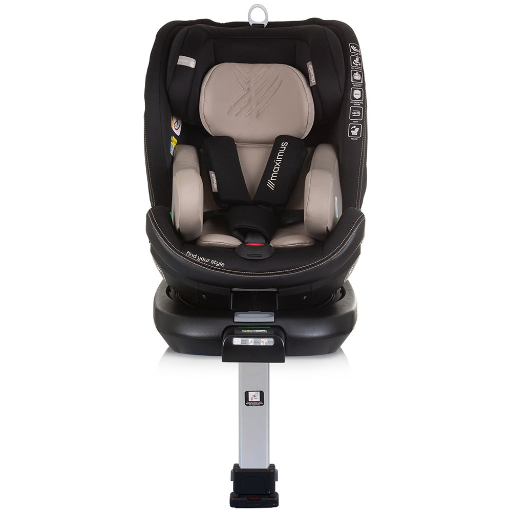 Scaun auto Chipolino Maximus I-Size 40-150 cm macadamia cu sistem Isofix
