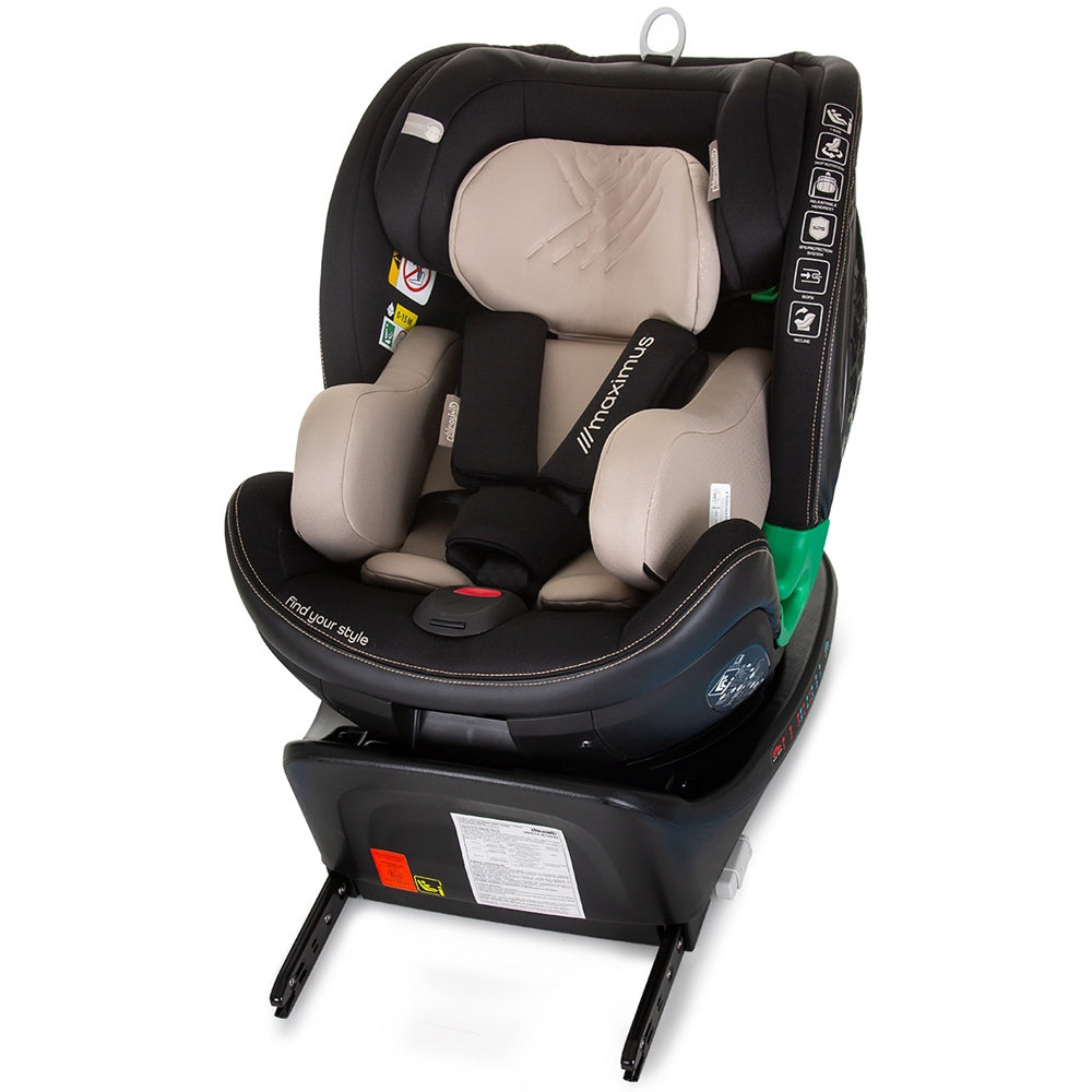 Scaun auto Chipolino Maximus I-Size 40-150 cm macadamia cu sistem Isofix