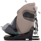 Scaun auto Chipolino Motion I-Size 40-150 cm macadamia cu sistem Isofix