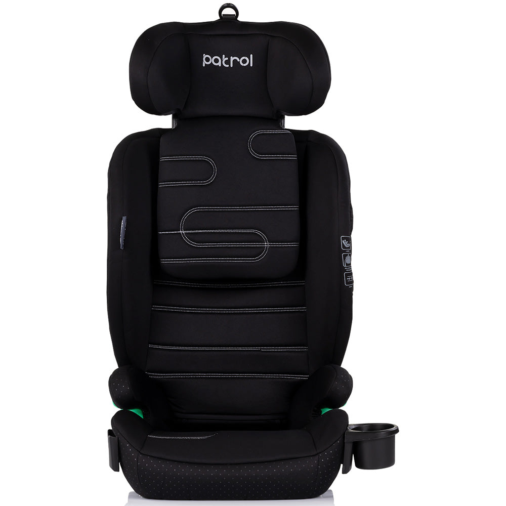 Scaun auto Chipolino Patrol I-Size 100-150 cm cu sistem Isofix noir