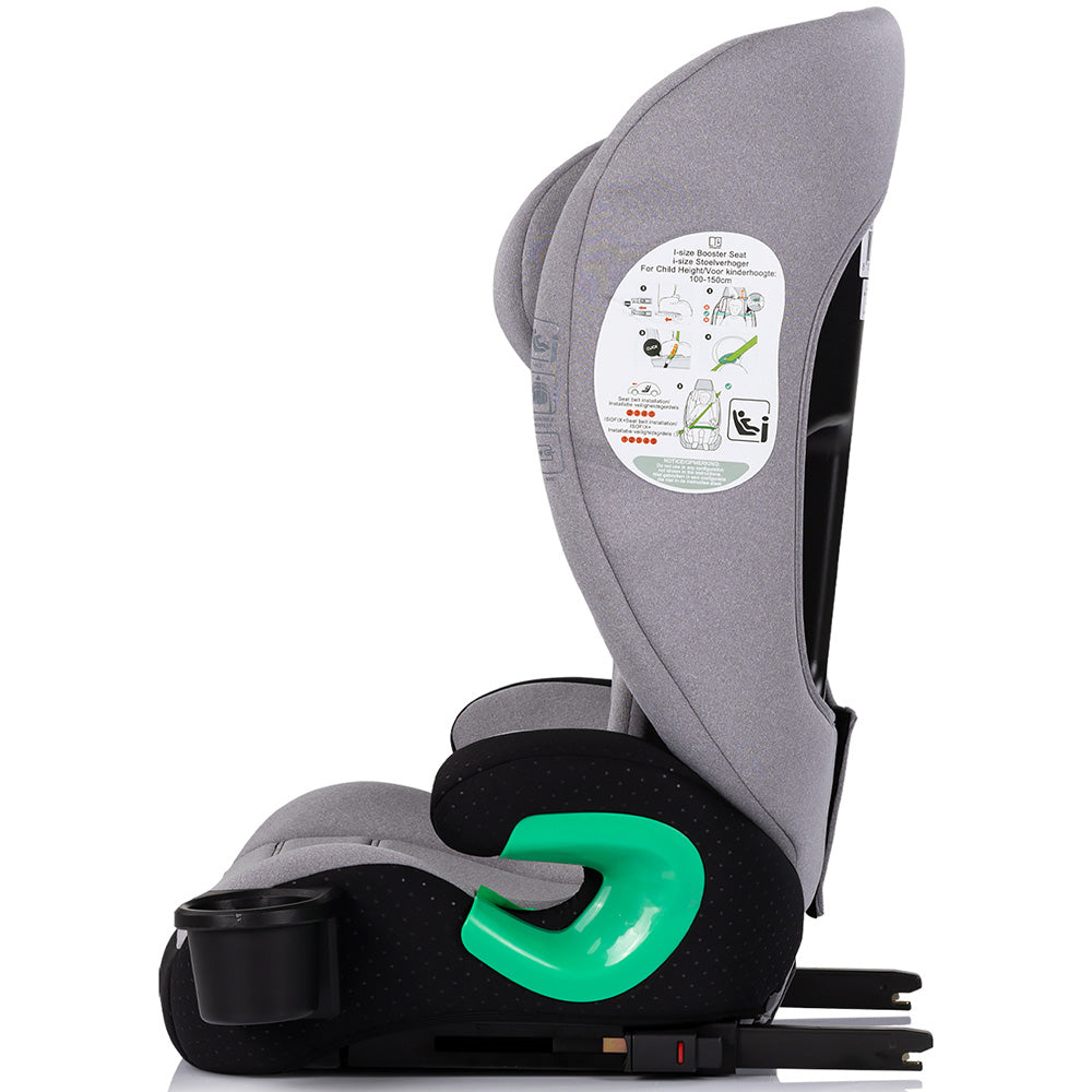 Scaun auto Chipolino Patrol I-Size 100-150 cm cu sistem Isofix platinum
