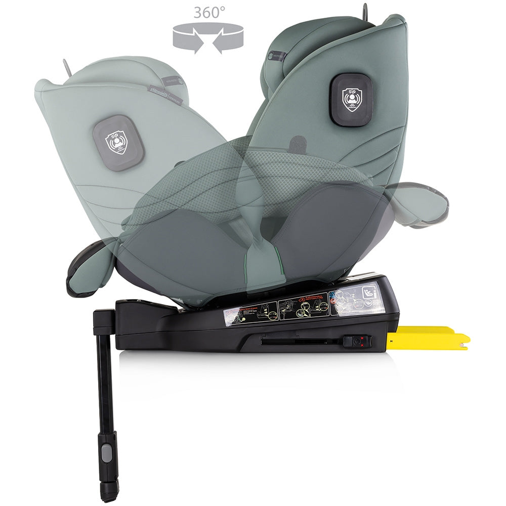 Scaun auto Chipolino Premium I-Size 40-150 cm cu sistem Isofix basil