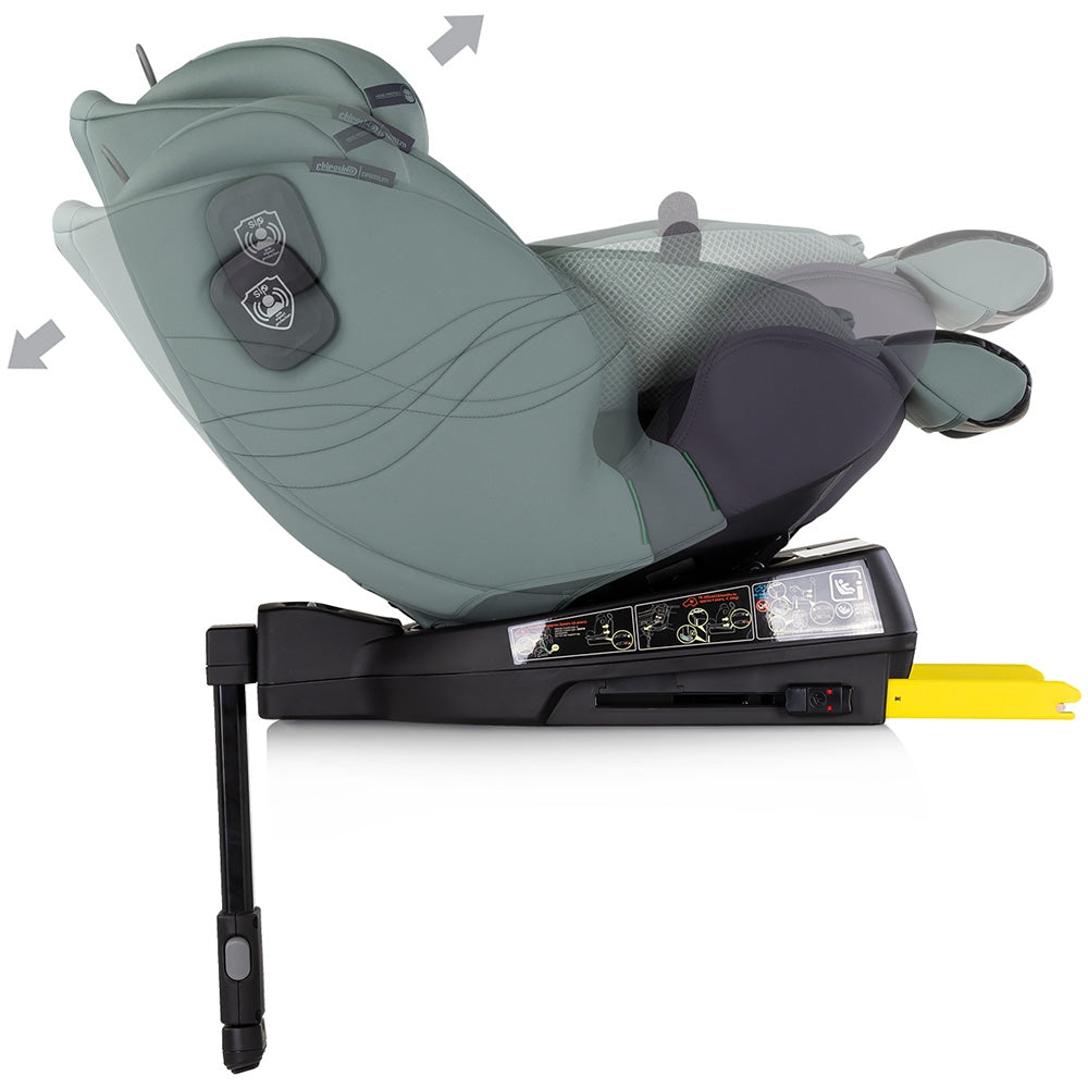 Scaun auto Chipolino Premium I-Size 40-150 cm cu sistem Isofix basil
