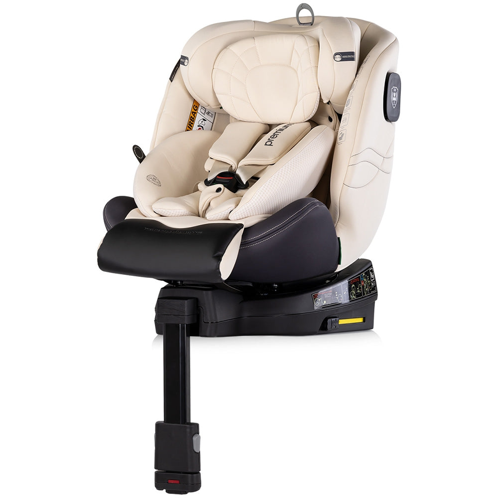 Scaun auto Chipolino Premium I-Size 40-150 cm cu sistem Isofix biscotta