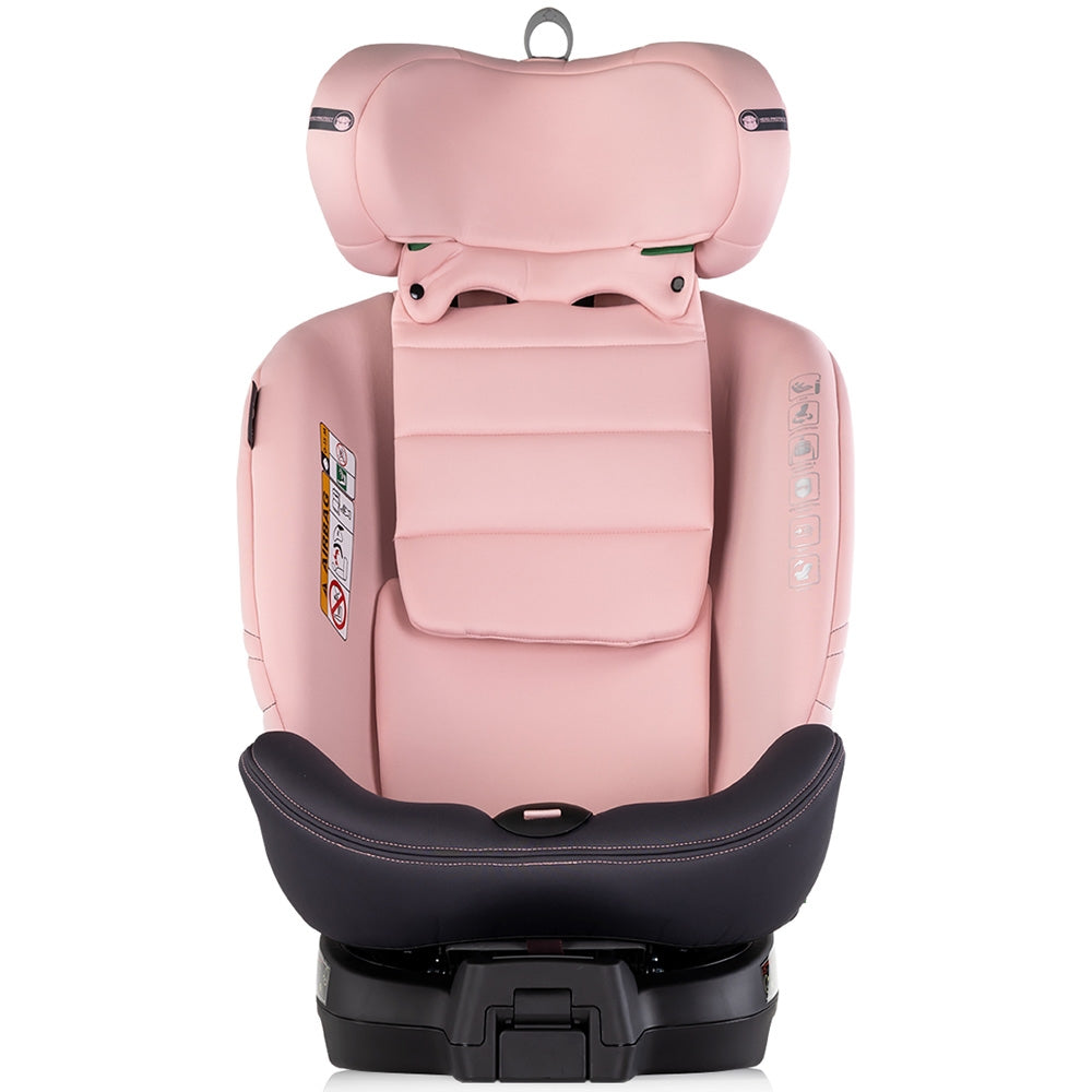 Scaun auto Chipolino Premium I-Size 40-150 cm cu sistem Isofix pink marshmallow