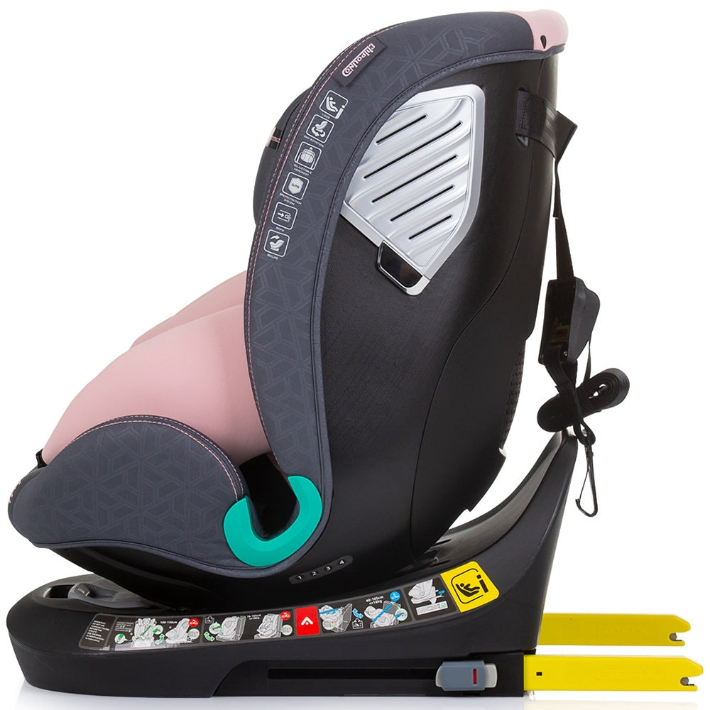 Scaun auto Chipolino Supreme I-Size 40-150 cm cu sistem Isofix flamingo