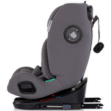 Scaun auto Chipolino Techno iGrow I-Size 40-150 cm cu sistem Isofix si sezut rotativ charcoal
