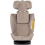 Scaun auto Chipolino Techno iGrow I-Size 40-150 cm cu sistem Isofix si sezut rotativ latte