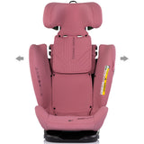 Scaun auto Chipolino Techno iGrow I-Size 40-150 cm cu sistem Isofix si sezut rotativ powder pink