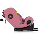 Scaun auto Chipolino Techno iGrow I-Size 40-150 cm cu sistem Isofix si sezut rotativ powder pink