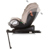 Scaun auto Chipolino Tourino I-Size 40-150 cm macadamia cu sistem Isofix