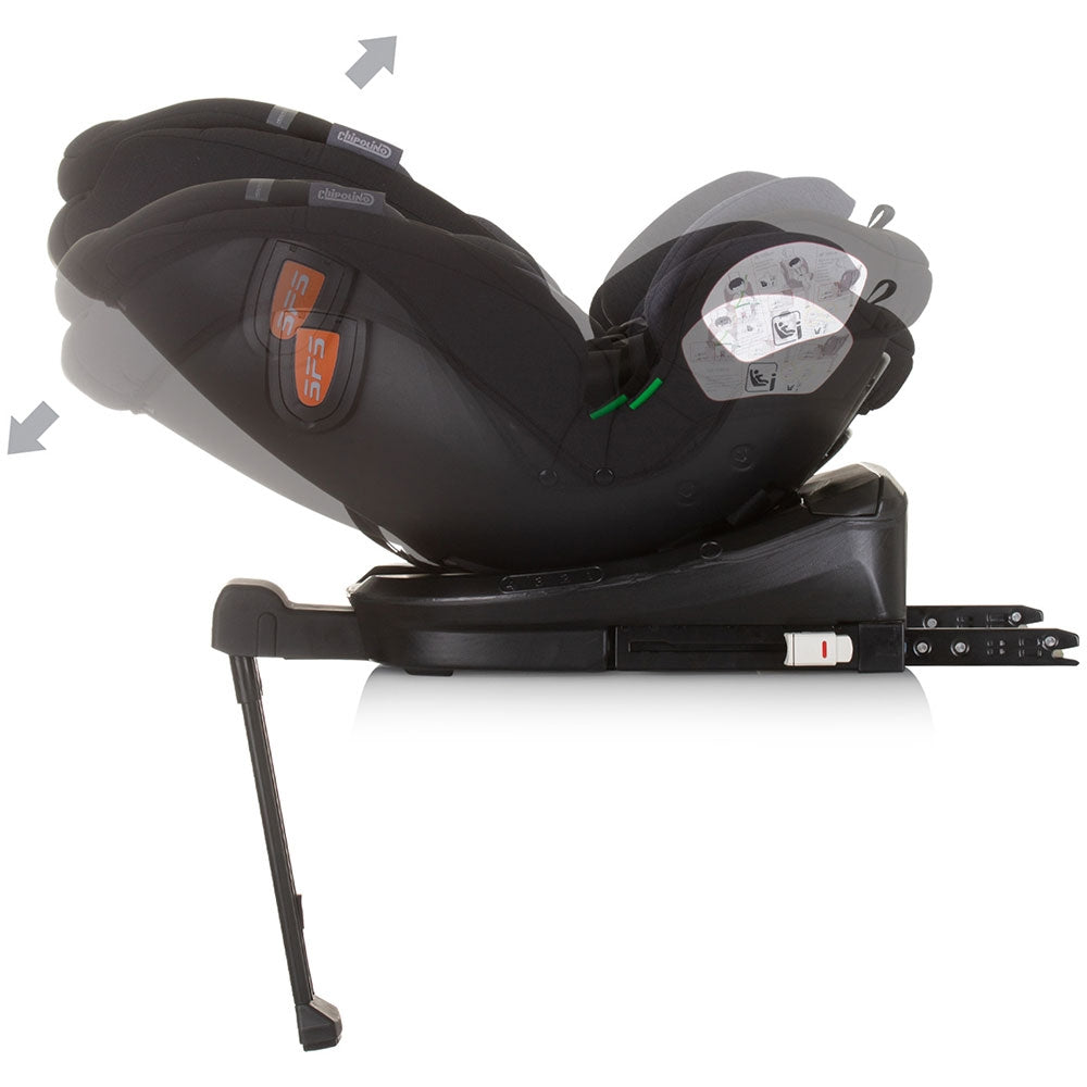 Scaun auto Chipolino Tourino I-Size 40-150 cm obsidian cu sistem Isofix