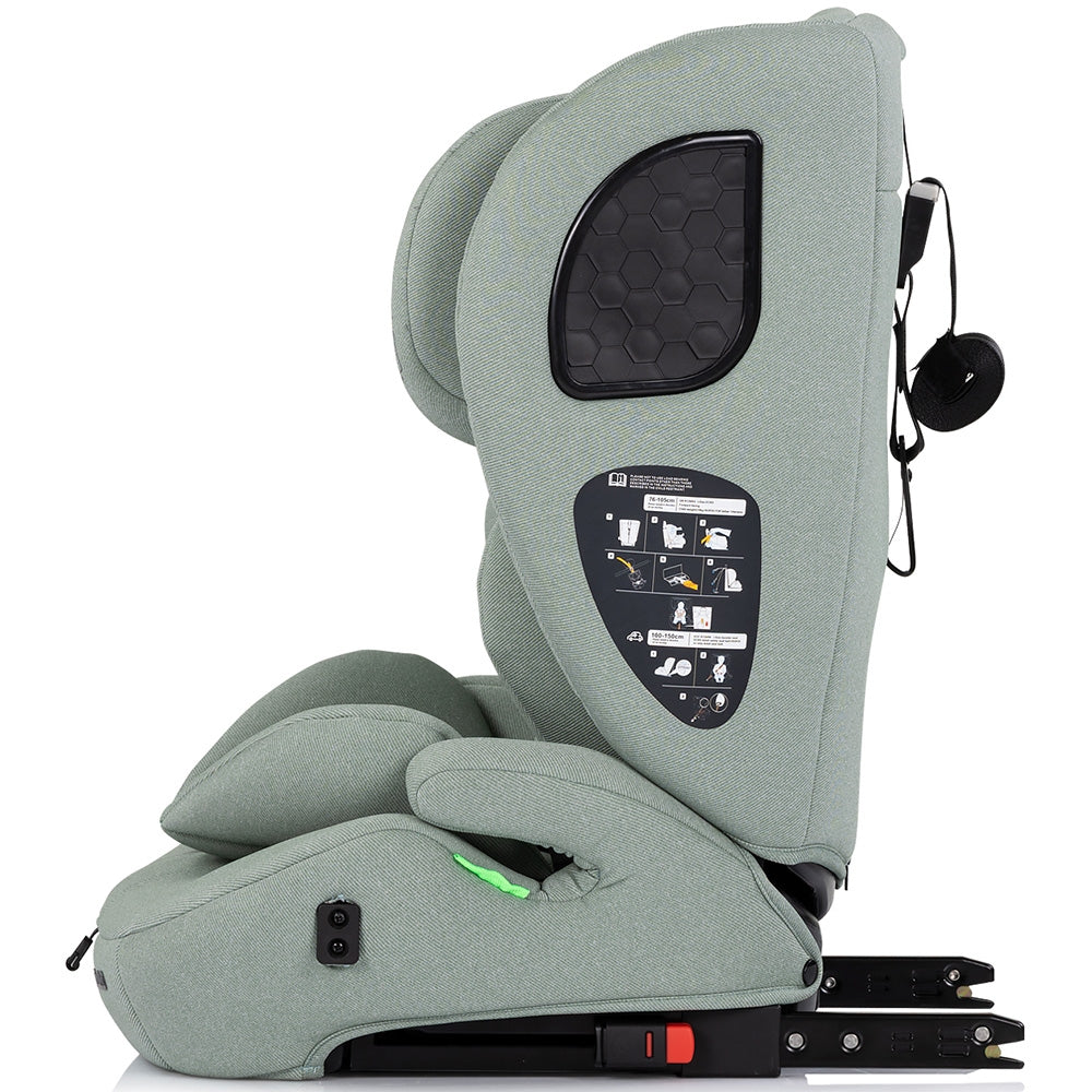 Scaun auto Chipolino Tycoon Iso I-Size 76-150 cm cu sistem Isofix basil
