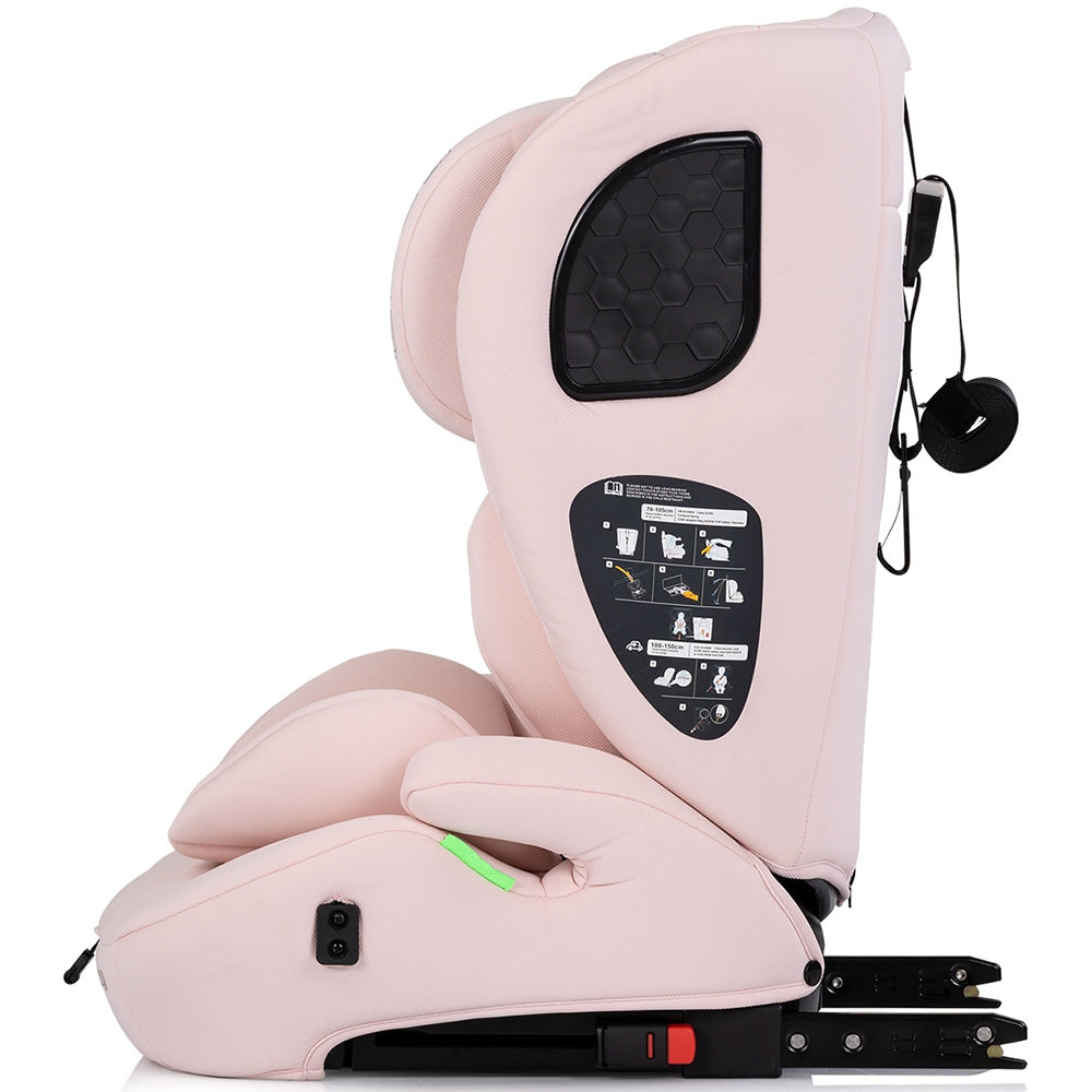 Scaun auto Chipolino Tycoon Iso I-Size 76-150 cm cu sistem Isofix pink marshmallow